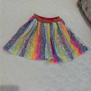 Lola + The Boys Rainbow Sequin Skirt